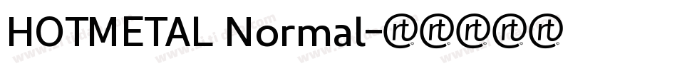 HOTMETAL Normal字体转换